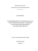 SO SÁNH PHƯƠNG PHÁP GÂY TÊ NGOÀI MÀNG CỨNG CAO VỚI GÂY MÊ ĐỂ MỔ XOANG BỤNG VÀ ẢNH HƯỞNG CỦA LOẠI CHỈ, KỸ THUẬT MAY ĐẾN KẾT QUẢ MỔ NỐI RUỘT TRÊN CHÓ LUẬN VĂN THẠC SĨ KHOA HỌC NÔNG NGHIỆP