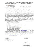 Cong van huong dan dieu chinh noi dung day hoc GDPT thong ke so lieu dau nam hoc 2011 2012 doi voi khoi THCS