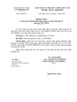 VPS TB thay doi lich to chuc Hoi nghi cong tac tuyen sinh lop 10 nam hoc 2013 2014