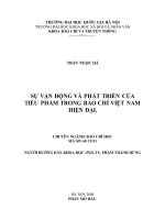 DSpace at VNU: Sự vận động và phát triển của tiểu phẩm trong báo chí Việt Nam hiện đại