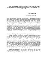 DSpace at VNU: XÁC ĐỊNH TIỀM NĂNG PHÁT TRIỂN BỀN VỮNG LÃNH THỔ THEO PHƯƠNG PHÁP ECOLOGY FOOTPRINT (EF) THÍCH ỨNG VỚI ĐIỀU KIỆN VIỆT NAM Tran Thuc Han