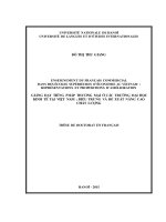 DSpace at VNU: Enseignement du français commercial dans des écoles supérieures d’économie au Vietnam : Représentations et propositions d’amélioration