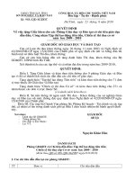 Quyet dinh cua So GD DT ve cong tac thi dua khen thuong nam hoc 2009 2010