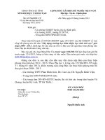 KHAN Ve viec bao cao thuc hien Phong trao thi dua 201cXay dung THTT HSTC201d