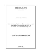 DSpace at VNU: Nâng cao hiệu quả quản trị rủi ro trong thanh toán bằng phương thức tín dụng chứng từ tại ngân hàng TMCP Công Thương Việt Nam