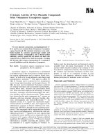 DSpace at VNU: Cytotoxic Activity of New Phenolic Compounds from Vietnamese Caesalpinia sappan