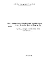 Phan phoi chuong trinh cap THPT mon Giao duc Quoc phong va An ninh Ap dung tu nam hoc 2011 2012