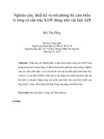 DSpace at VNU: Nghiên cứu, thiết kế và mô phỏng bộ cảm biến vi lỏng có cấu trúc SAW đứng trên vật liệu AIN