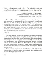 DSpace at VNU: Tính chất quang và điện của màng Sn02: Sb chế tạo bằng phương pháp phun tĩnh điện