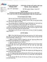 UBND TỈNH: Quyết định ban hành khung kế hoạch thời gian năm học 2017-2018