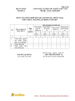 bao cao tong hop ket qua danh gia phan loai vien chuc nguoi lao dong