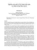 DSpace at VNU: Nghiên cứu một số kỹ thuật tính toán va chạm trong thực tại ảo