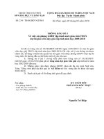 Thong bao so 1 ve viec to chuc thi giao vien gioi THCS cap tinh nam hoc 2009 2010