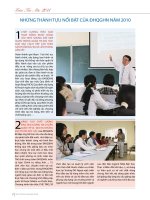 239 p2 4 Nhung thanh tuu noi bat cua DHQGHN n âm 2010