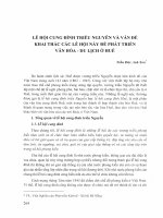 DSpace at VNU: Lễ hội cung đình triều Nguyễn và vấn đề khai thác các lễ hội này để phát triển văn hóa-du lịch ở Huế