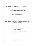 QUẢN LÝ NHÀ NƯỚC VỀ ĐẦU TƯ XÂY DỰNG CƠ SỞ HẠ TẦNG KHU CÔNG NGHIỆP BẰNG NGUỒN VỐN NGÂN SÁCH NHÀ NƯỚC Ở TỈNH QUẢNG BÌNH (tt)