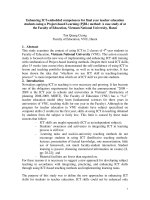 DSpace at VNU: Enhacing ICT-enbedded competences for final year teacher education students using a Project-based learning method