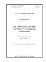 Đào tạo, bồi dưỡng công chức các cơ quan chuyên môn thuộc UBND huyện Phú Giáo, tỉnh Bình Dương (tt)