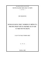 DSpace at VNU: Đánh giá bằng thực nghiệm ưu điểm của phương pháp chuẩn nội hiệu suất ghi và một số ứng dụng