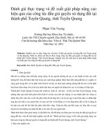 DSpace at VNU: Đánh giá thực trạng và đề xuất giải pháp nâng cao hiệu quả của công tác đấu giá quyền sử dụng đất tại thành phố Tuyên Quang, tỉnh Tuyên Quang