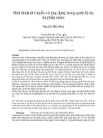 DSpace at VNU: Giải thuật di truyền và ứng dụng trong quản lý dự án phần mềm