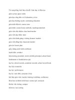 Từ vựng tiếng anh theo chủ đề  giáo dục và đào tạo