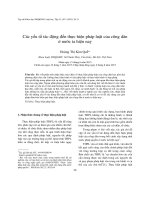 DSpace at VNU: Các yếu tố tác động đến thực hiện pháp luật của công dân