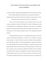 tính tất yếu của quản trị đa quốc gia với doanh nghiệp của anhchị en 