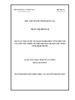 Quản lý nhà nước về giảm nghèo bền vững đối với các dân tộc thiểu số trên địa bàn huyện Lộc Ninh, tỉnh Bình Phước (LV thạc sĩ)