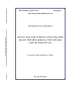 Quản lý nhà nước về dịch vụ công cộng trên địa bàn tỉnh Xiêng Khoảng, nước Cộng hòa dân chủ nhân dân Lào (LV thạc sĩ)