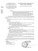 V v cập nhật thông tin để xây dựng CSDL thi THPT quốc gia vf tuyển sinh ĐH, CĐ năm 2016o