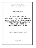 DSpace at VNU: Sử dụng phần mềm Mathematica trong dạy học phần 