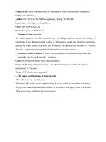 DSpace at VNU: Lean manufacturing in Vietnamese small and medium enterprises: Reality and solution