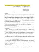 DSpace at VNU: Một số biện pháp giải quyết các vấn đề mới và khó trong chương trình sinh học 11