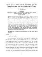 DSpace at VNU: Quản lý Nhà nước đối với hoạt động quỹ tín dụng nhân dân trên địa bàn tỉnh Bắc Ninh