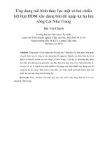 DSpace at VNU: Ứng dụng mô hình thủy lực một và hai chiều kết hợp HDM xây dựng bản đồ ngập lụt hạ lưu sông Cái Nha Trang