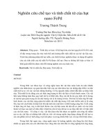 DSpace at VNU: Nghiên cứu chế tạo và tính chất từ của hạt nano FePd