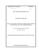 Quản lý nhà nước về công tác thi đua, khen thưởng tại huyện Bắc Tân Uyên, tỉnh Bình Dương (LV thạc sĩ)