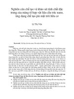 DSpace at VNU: Nghiên cứu chế tạo và khảo sát tính chất đặc trưng của màng tổ hợp vật liệu cấu trúc nano, ứng dụng chế tạo pin mặt trời hữu cơ