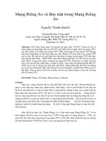 DSpace at VNU: Mạng Riêng Ảo và Bảo mật trong Mạng Riêng Ảo