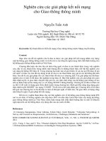 DSpace at VNU: Nghiên cứu các giải pháp kết nối mạng cho Giao thông thông minh