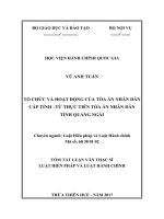 TỔ CHỨC VÀ HOẠT ĐỘNG CỦA TÒA ÁN NHÂN DÂN CẤP TỈNH  TỪ THỰC TIỄN TÒA ÁN NHÂN DÂN TỈNH QUẢNG NGÃI (tt)