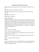 DSpace at VNU: Implementing Lean Manufacturing - Success and Difficulties of Business in Viet Nam