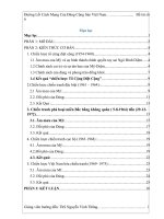 TÓM TẮT CÁC CHIẾN LƯỢC MÀ MỸ ĐÃ SỬ DỤNG TRONG CHIẾN TRANH VIỆT NAM