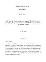 DSpace at VNU: Các biện pháp quản lý dạy học nhằm nâng cao chất lượng giáo dục ở trường Trung học phổ thông Trần Nhật Duật