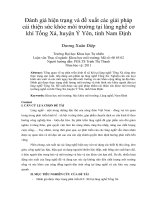 DSpace at VNU: Đánh giá hiện trạng và đề xuất các giải pháp cải thiện sức khỏe môi trường tại làng nghề cơ khí Tống Xá, huyện Ý Yên, tỉnh Nam Định