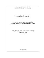 DSpace at VNU: Ứng dụng mã hóa chống lỗi trong truyền video thời gian thực