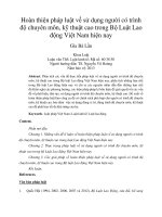 DSpace at VNU: Hoàn thiện pháp luật về sử dụng người có trình độ chuyên môn, kỹ thuật cao trong Bộ Luật Lao động Việt Nam hiện nay