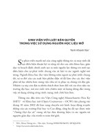 DSpace at VNU: Sinh viên với luật bản quyền trong việc sử dụng nguồn học liệu mở