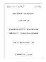 Quản lý nhà nước về cây xanh đô thị trên địa bàn Tp.HCM (LV thạc sĩ)